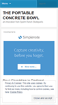 Mobile Screenshot of portableconcretebowl.wordpress.com
