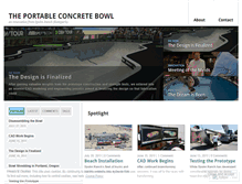 Tablet Screenshot of portableconcretebowl.wordpress.com