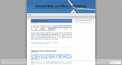 Desktop Screenshot of actualidadjuridicaambiental.wordpress.com