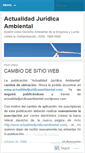 Mobile Screenshot of actualidadjuridicaambiental.wordpress.com