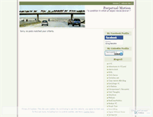 Tablet Screenshot of perpetualmotion.wordpress.com