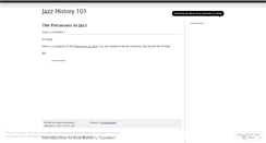 Desktop Screenshot of jazzhistory101.wordpress.com