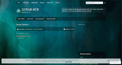 Desktop Screenshot of lunarsub.wordpress.com