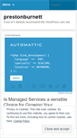 Mobile Screenshot of prestonburnett.wordpress.com