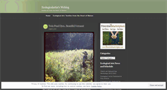 Desktop Screenshot of ecologicalartist.wordpress.com