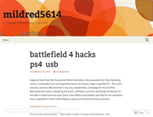 Tablet Screenshot of mildred5614.wordpress.com