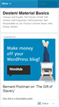 Mobile Screenshot of destenimaterialbasics.wordpress.com