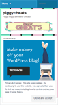Mobile Screenshot of piggycheats.wordpress.com