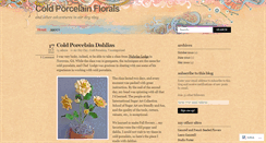 Desktop Screenshot of coldporcelainflorals.wordpress.com