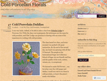 Tablet Screenshot of coldporcelainflorals.wordpress.com