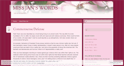 Desktop Screenshot of missjanblogdotcom.wordpress.com