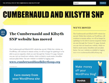 Tablet Screenshot of cumbernauldandkilsythsnp.wordpress.com