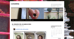 Desktop Screenshot of comedieta.wordpress.com