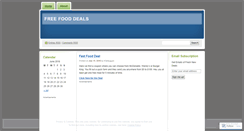 Desktop Screenshot of freefooddeals.wordpress.com