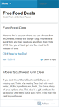 Mobile Screenshot of freefooddeals.wordpress.com