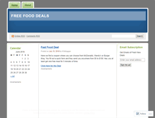 Tablet Screenshot of freefooddeals.wordpress.com