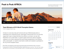 Tablet Screenshot of peak2peak.wordpress.com