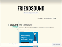 Tablet Screenshot of friendsound.wordpress.com