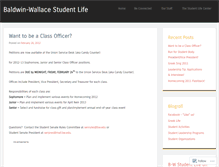 Tablet Screenshot of bwcstudentlife.wordpress.com