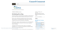 Desktop Screenshot of cannedcomment.wordpress.com
