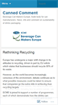 Mobile Screenshot of cannedcomment.wordpress.com