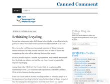 Tablet Screenshot of cannedcomment.wordpress.com