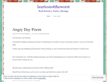 Tablet Screenshot of lauriesnottheworst.wordpress.com