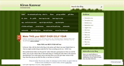 Desktop Screenshot of kirankanwargolf.wordpress.com