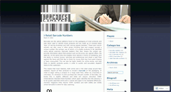Desktop Screenshot of barcodesconz.wordpress.com