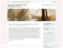 Tablet Screenshot of dreamweaverwellnesscoaching.wordpress.com