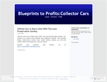 Tablet Screenshot of lostclassiccars.wordpress.com
