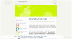 Desktop Screenshot of portia247.wordpress.com