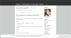 Desktop Screenshot of fressack.wordpress.com