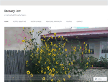 Tablet Screenshot of literarylew.wordpress.com