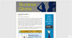 Desktop Screenshot of biodansagirona.wordpress.com