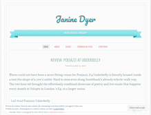 Tablet Screenshot of janinedyer.wordpress.com