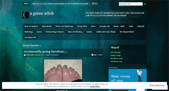 Desktop Screenshot of agreenwitch.wordpress.com