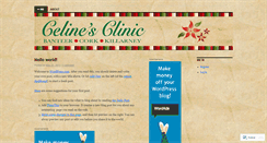 Desktop Screenshot of celinesclinic.wordpress.com