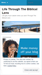 Mobile Screenshot of biblicallense.wordpress.com