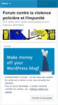 Mobile Screenshot of forumcontrelaviolencepoliciere.wordpress.com