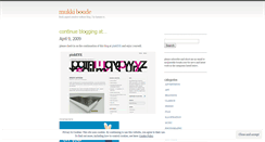 Desktop Screenshot of mukkiboude.wordpress.com