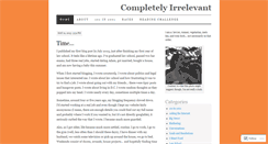 Desktop Screenshot of completelyirrelevant.wordpress.com