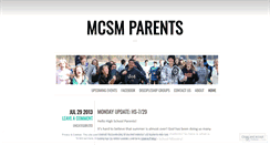 Desktop Screenshot of mcsmparents.wordpress.com