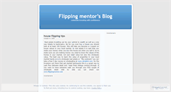 Desktop Screenshot of flippingmentor.wordpress.com