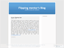 Tablet Screenshot of flippingmentor.wordpress.com