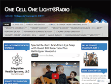 Tablet Screenshot of onecellonelightradio.wordpress.com