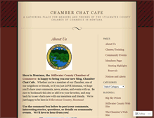 Tablet Screenshot of chambercafe.wordpress.com