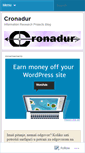 Mobile Screenshot of cronadur.wordpress.com