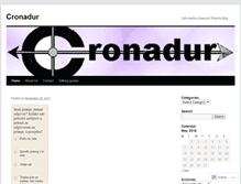 Tablet Screenshot of cronadur.wordpress.com