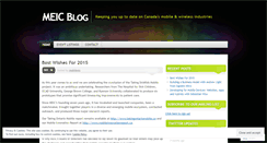 Desktop Screenshot of meicblog.wordpress.com